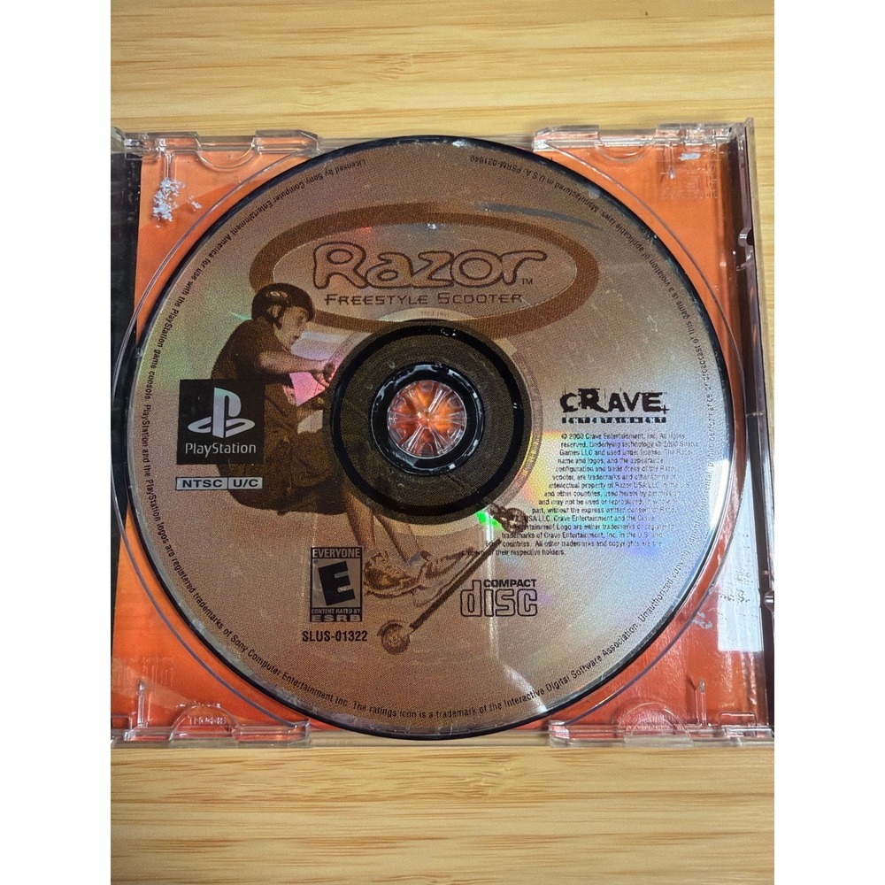 PS1 Razor Freestyle Scooter CIB Water Damage Untested PlayStation Game - Picture 6 of 8